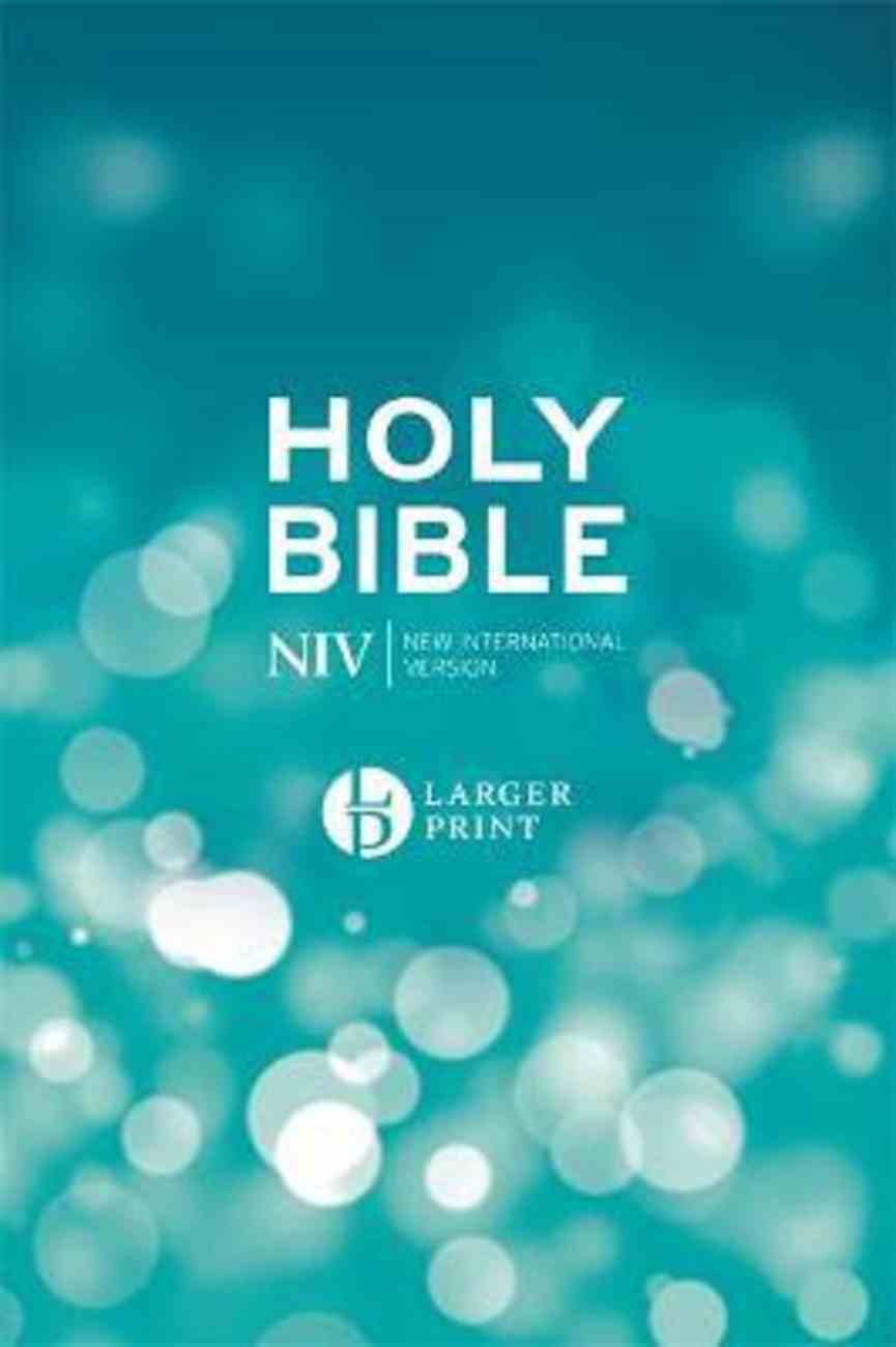 NIV Larger Print Blue Bible Hardback