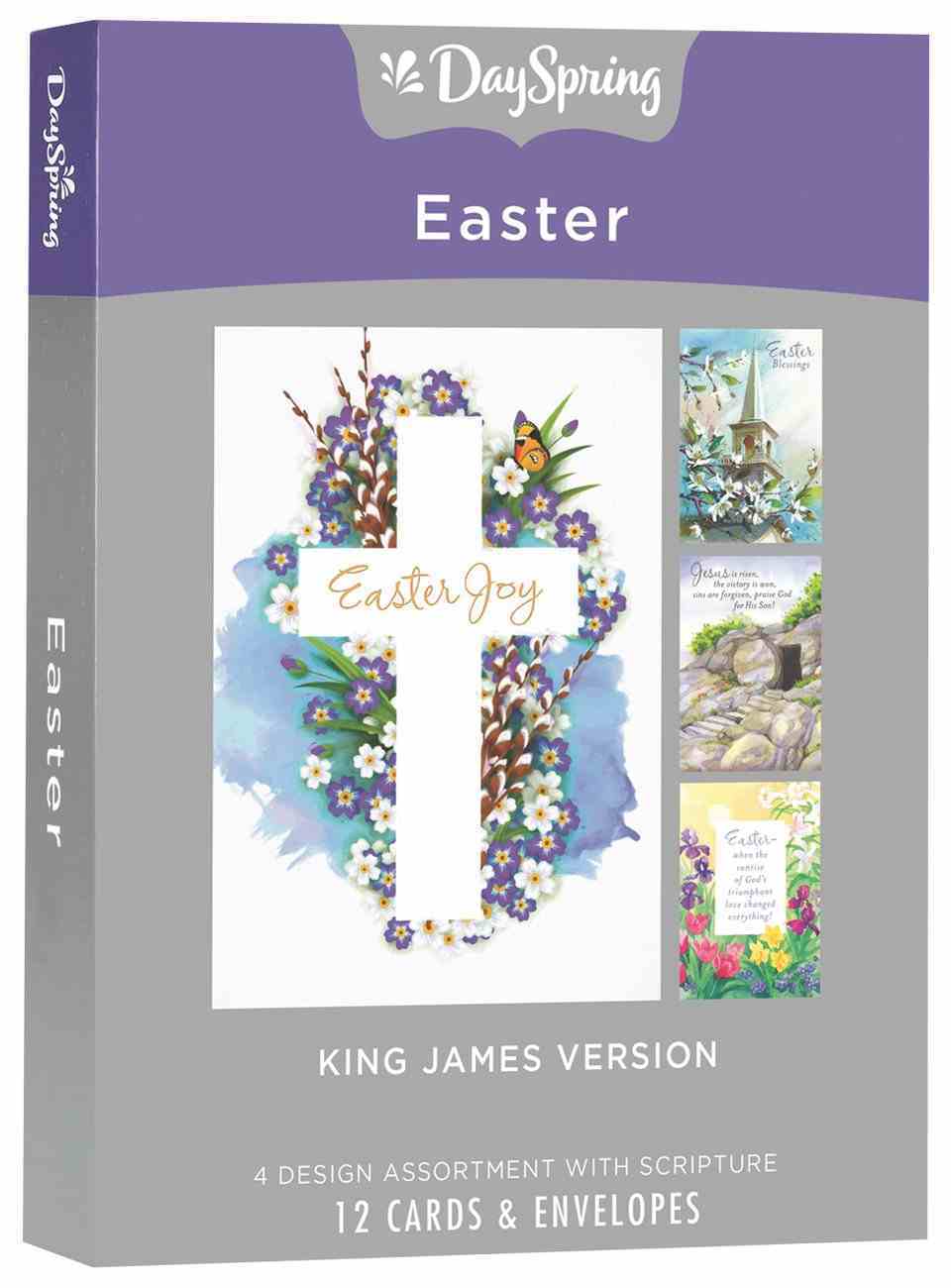 Boxed Cards Easter: Joy, KJV Scripture Text Box