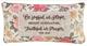 Oblong Pillow: Be Joyful in Hope....Pink/Red Floral Soft Goods - Thumbnail 0