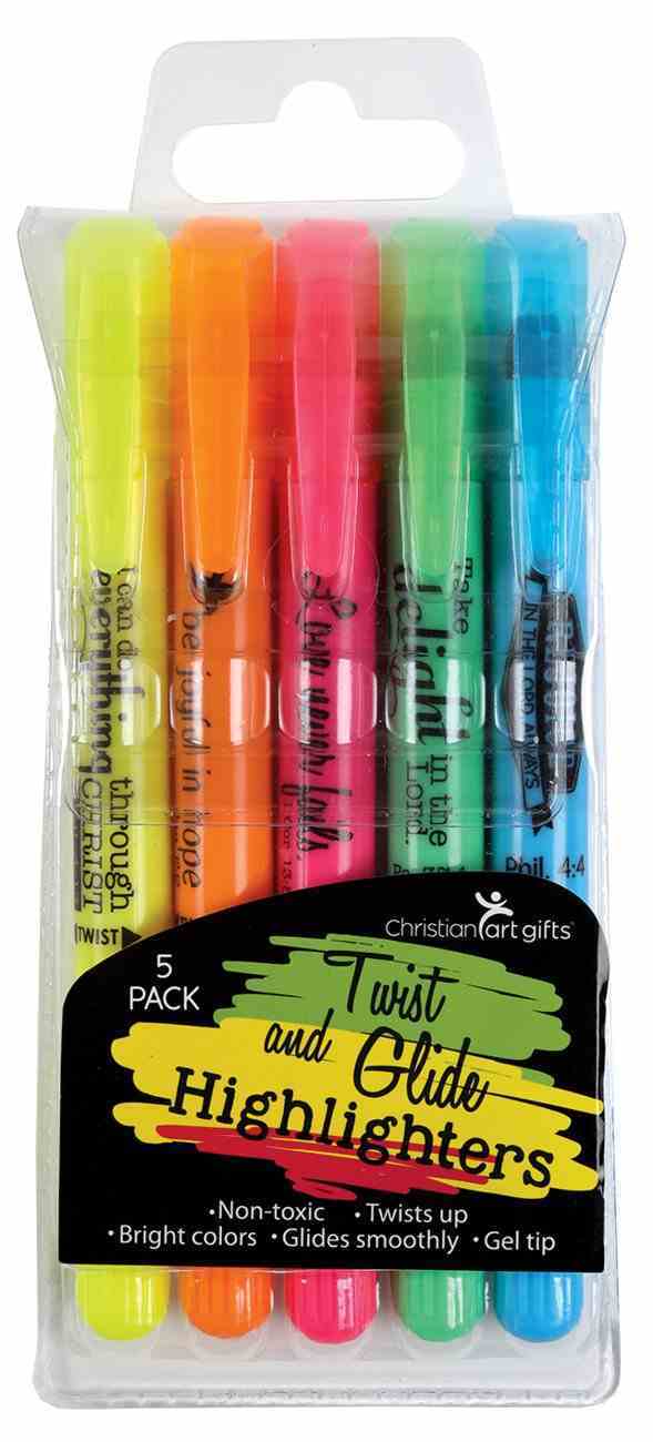 Pen: Twist & Glide Highlighter Set (Set Of 5) Pack