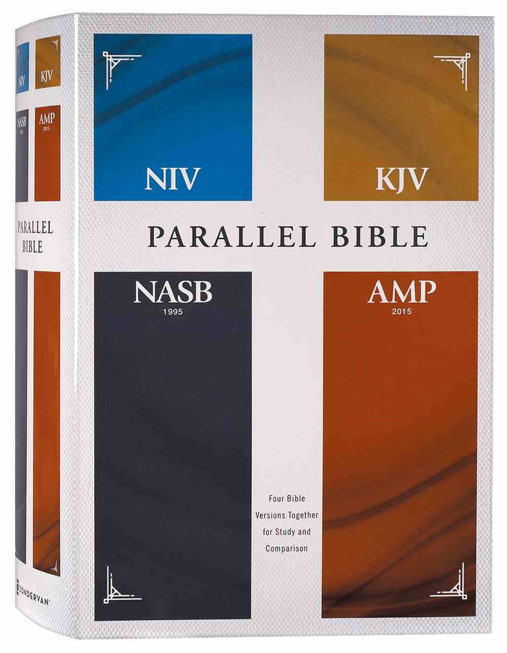 NIV KJV NASB Amplified Parallel Bible By Zondervan Publishing | Koorong