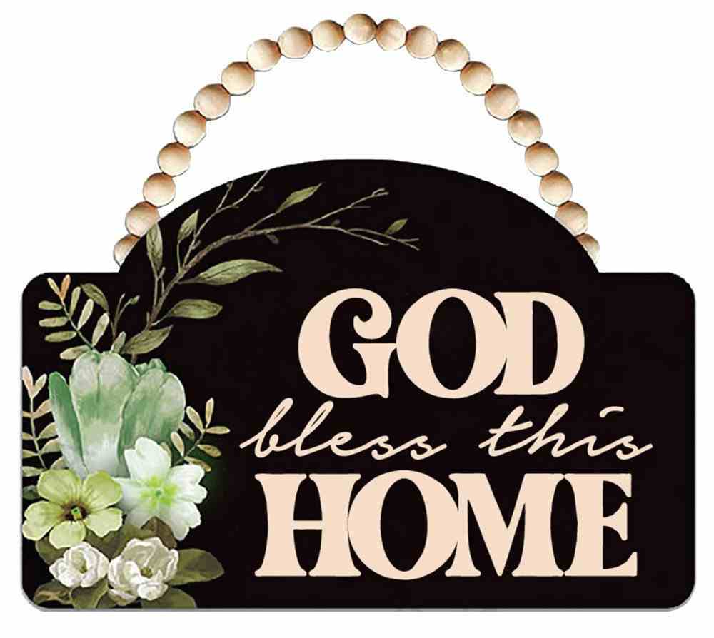 Mdf Wall Art: God Bless This Home Plaque