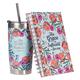 Boxed Gift Set: His Grace is Sufficient Travel Mug & Journal, Poppies (2 Cor. 12:9) Pack - Thumbnail 1