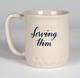 Ceramic Mug: He Shines, Cream & Navy Writing Homeware - Thumbnail 0
