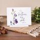 Glossy Sign: He Restores My Soul Purple Flowers (Psalm 23:3) Homeware - Thumbnail 1