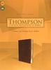 KJV Thompson Chain-Reference Bible Brown (Red Letter Edition) Premium Imitation Leather - Thumbnail 2