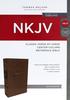 NKJV Reference Bible Brown Verse By Verse (Red Letter Edition) Premium Imitation Leather - Thumbnail 2