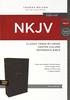NKJV Reference Bible Black Indexed Verse By Verse (Red Letter Edition) Premium Imitation Leather - Thumbnail 2