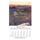 2022 Mini Magnetic Calendar: With God All Things Are Possible Calendar