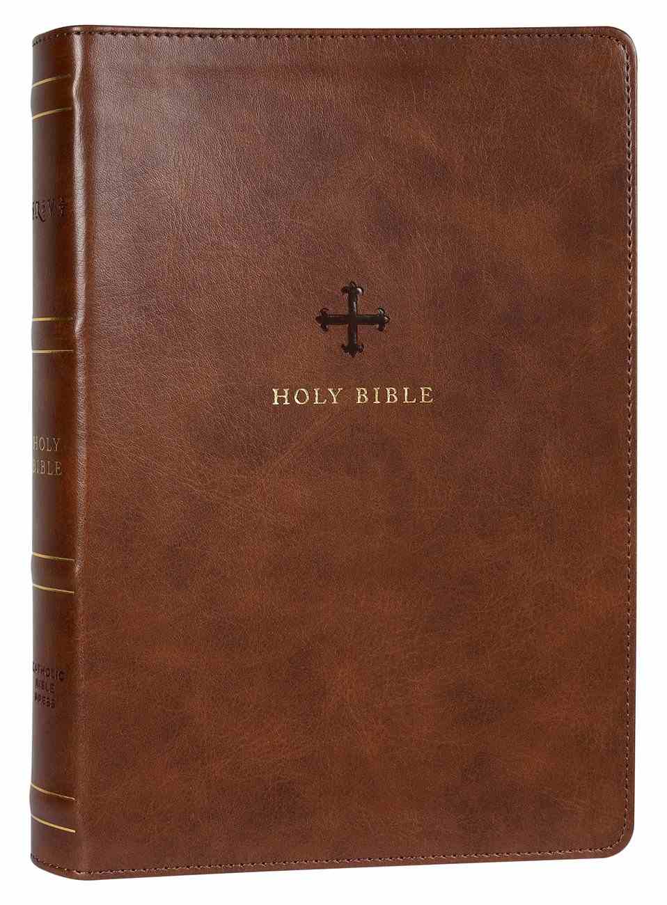 Nrsv Catholic Bible Large Print Brown Koorong