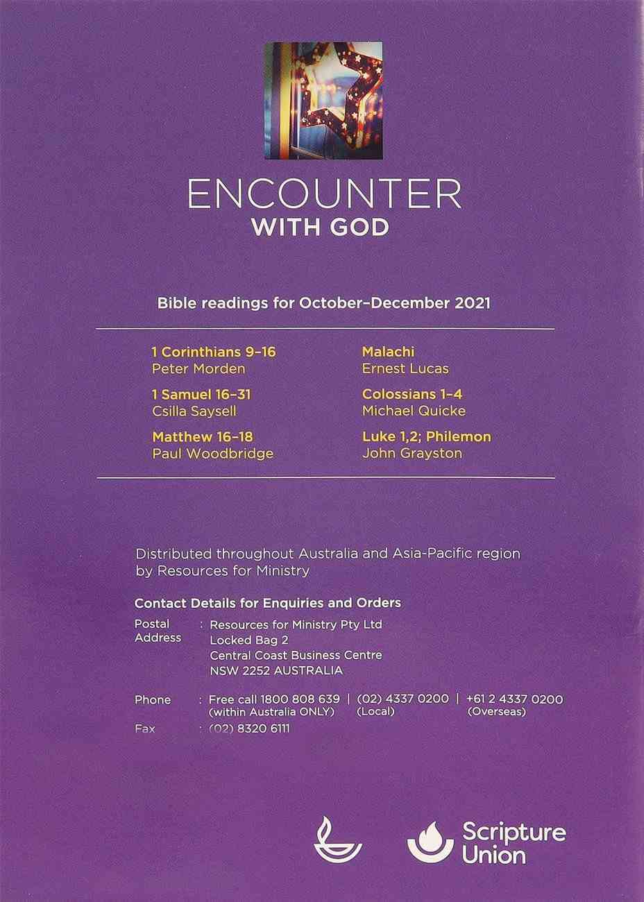 Encounter With God 2021 #04: Oct-Dec Paperback
