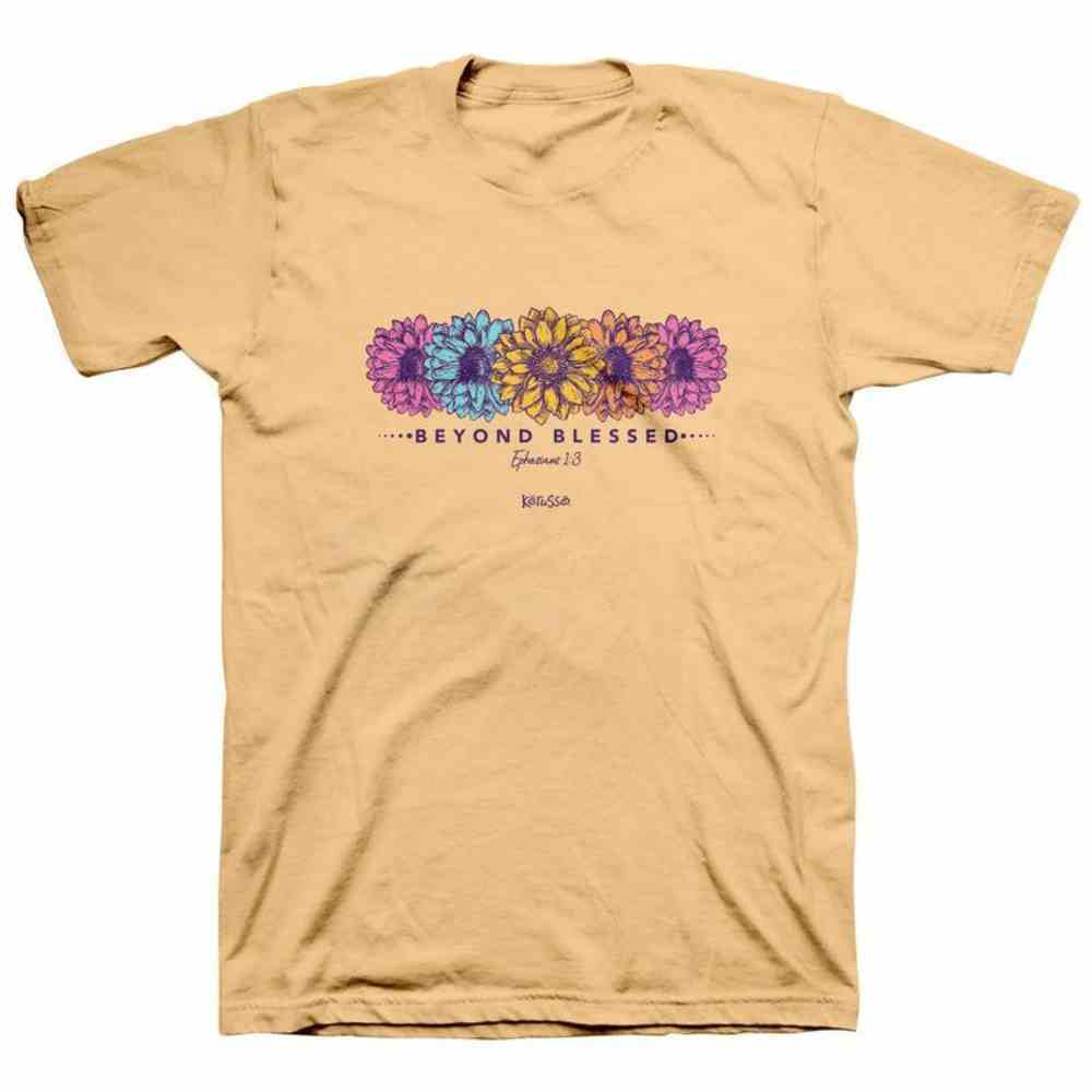 T-Shirt: Blessed Daisies, Small, Yellow Haze Soft Goods