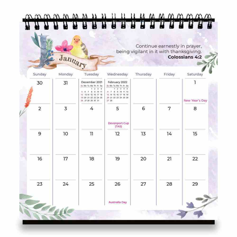 2022 Tabletop Calendar: Serenity Prayer Calendar