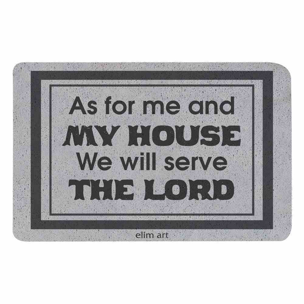 Floor Mat: As For Me and My House We Will Serve the Lord Homeware