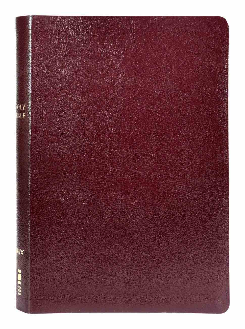 NIV Thinline Reference Bible Large Print Burgundy (Red Letter Edition) Bonded Leather