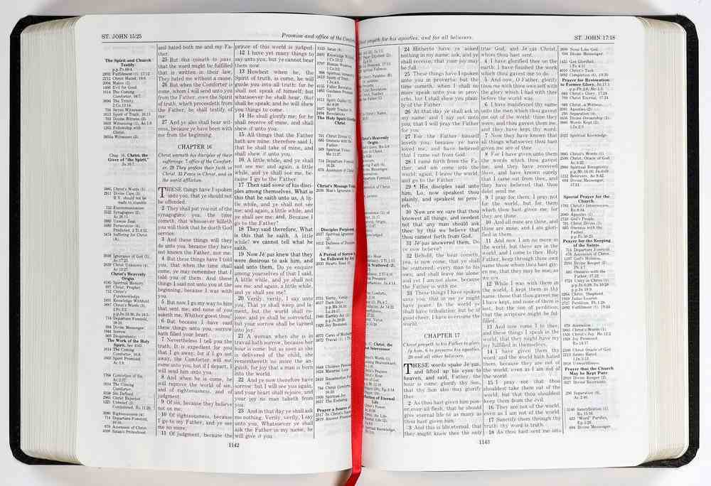 KJV Thompson Chain-Reference Bible Black (Red Letter Edition) Bonded Leather