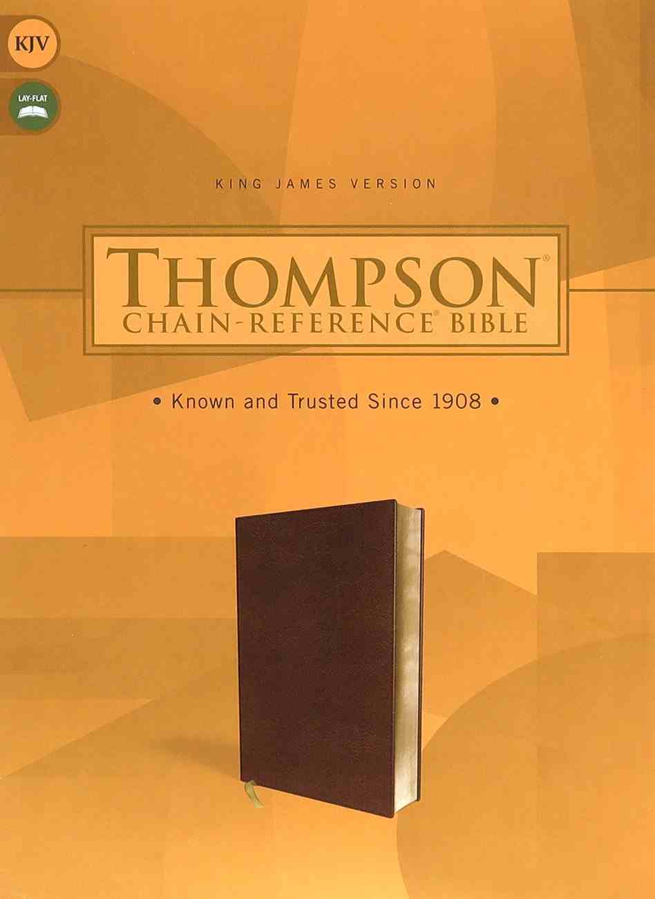 KJV Thompson Chain-Reference Bible Brown (Red Letter Edition) Premium Imitation Leather