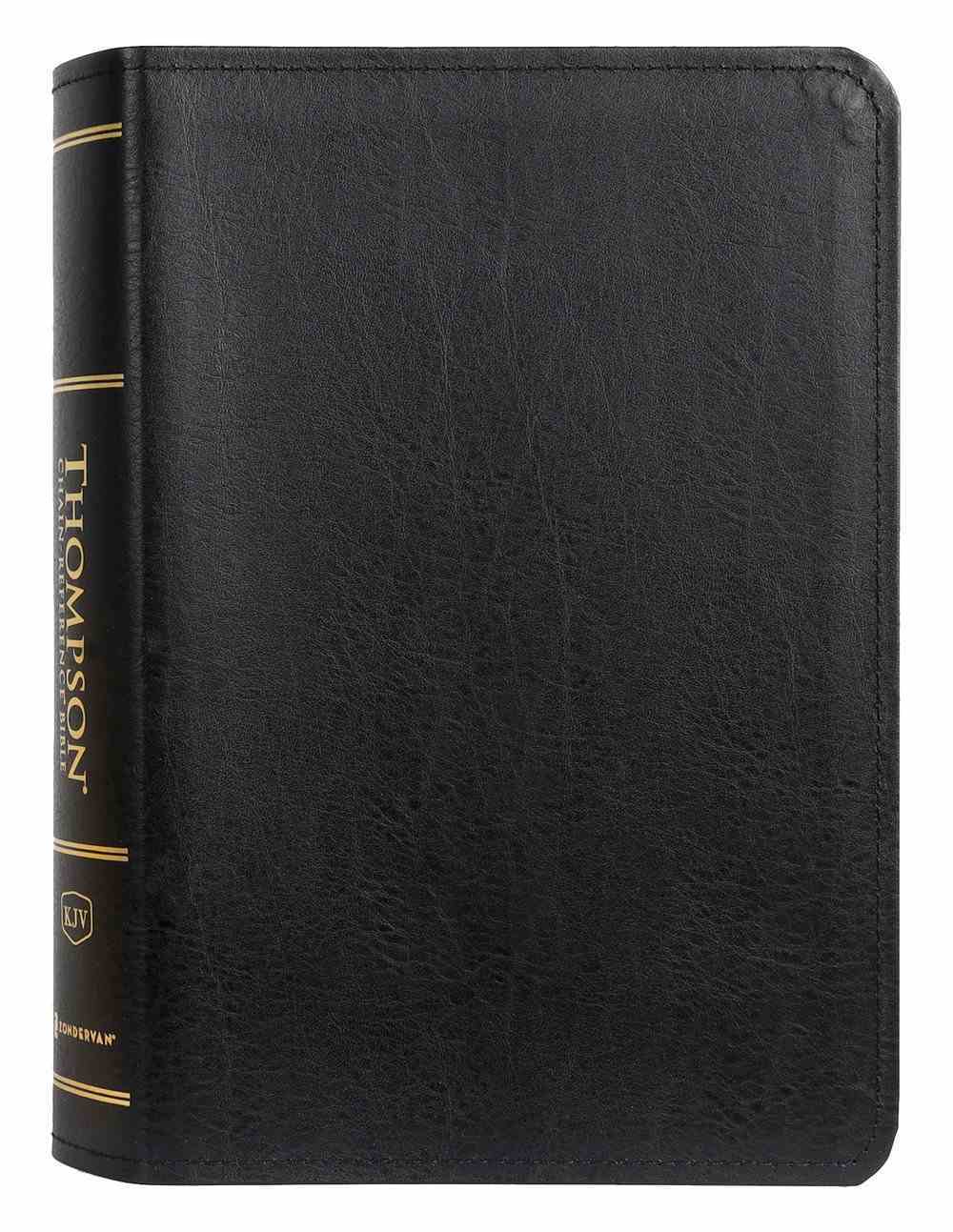 KJV Thompson Chain-Reference Bible Handy Size Black (Red Letter Edition) Bonded Leather