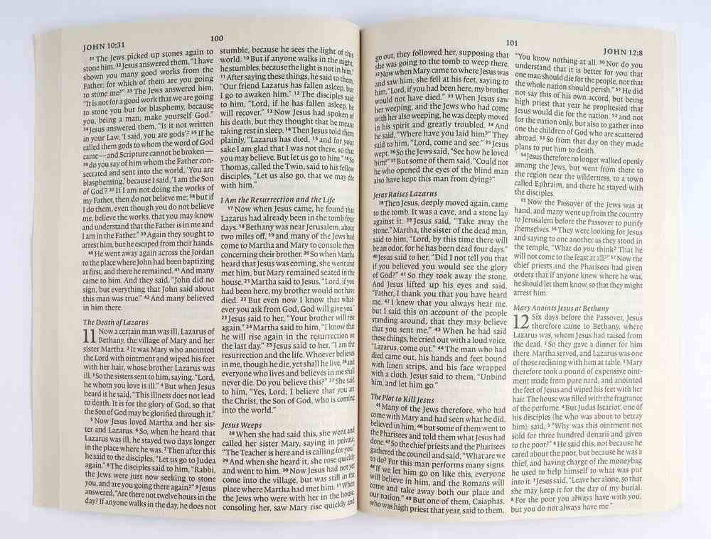 ESV Outreach New Testament Blue Large Print (Black Letter Edition) Paperback