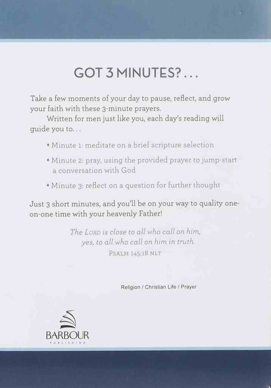 3-Minute Prayers For Men (3 Minute Devotions Series) Paperback