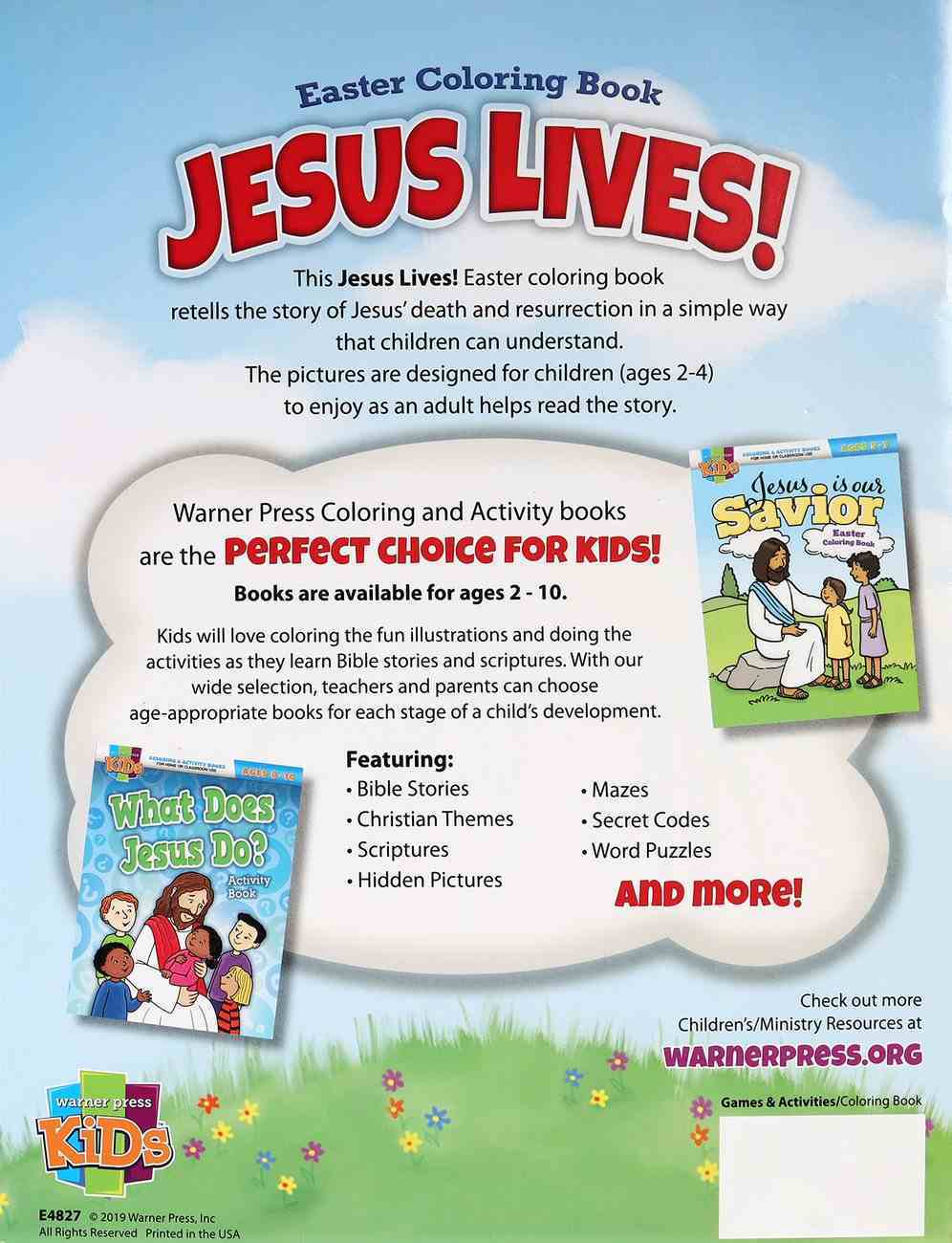 Jesus Lives! Easter Coloring Book (Warner Press Colouring/activity Under 5's Series) Paperback