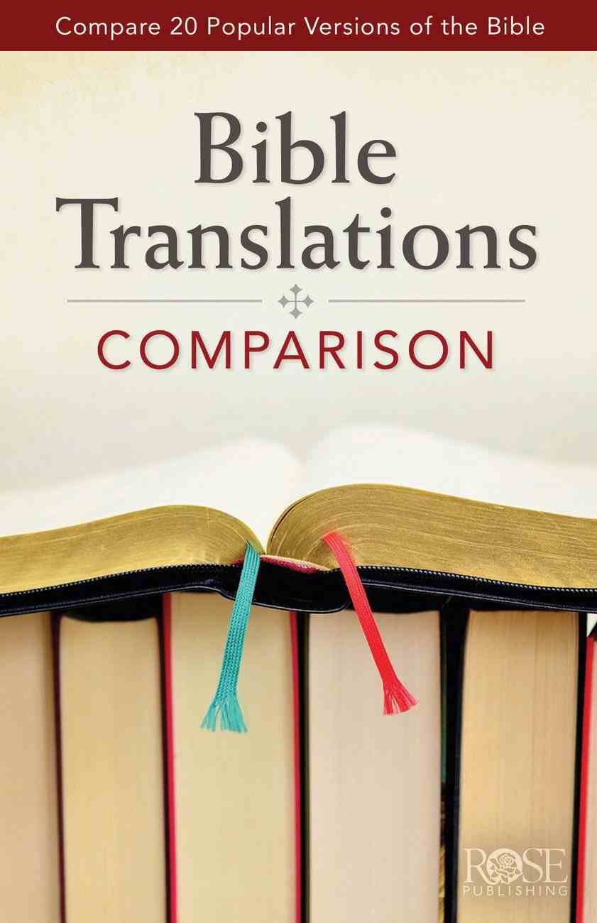 Bible Translations Comparison (Rose Guide Series) Pamphlet