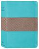 NIV Giant Print Compact Bible Teal (Red Letter Edition) Premium Imitation Leather - Thumbnail 0