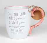 Ceramic Mug : Blessing (Numbers 6:24, 26) (503ml) (A Touch Of Floral Series) Homeware - Thumbnail 1