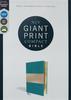 NIV Giant Print Compact Bible Teal (Red Letter Edition) Premium Imitation Leather - Thumbnail 2