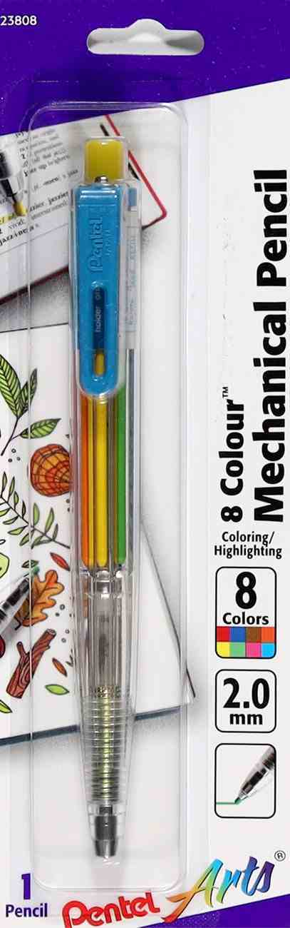 Pentel 8 Colour Automatic Pencil 2.0mm Pens & Pencils