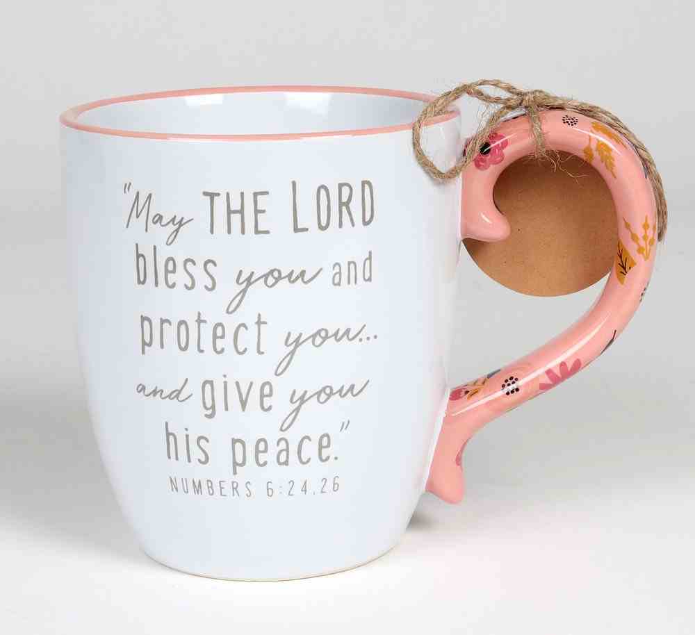 Ceramic Mug : Blessing (Numbers 6:24, 26) (503ml) (A Touch Of Floral Series) Homeware