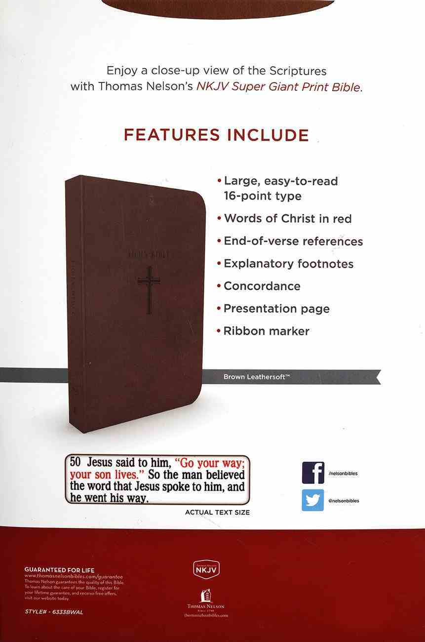 NKJV Holy Bible Super Giant Print Edition Imitation Leather