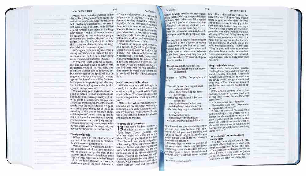 NIV Journalling Bible Black Elastic Strap Anglicised Text Hardback